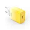 МЕРЕЖЕВИЙ ЗАРЯДНИЙ ПРИСТРІЙ XO CE18 (EU) PD30W TYPE-C FAST CHARGING CHARGER ЖОВТИЙ