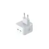 МЕРЕЖЕВИЙ ЗАРЯДНИЙ ПРИСТРІЙ XO L102 (EU) 35W DUAL TYPE-C PORT FAST CHARGER WITH LIGHTNING CABLE (NB113), БІЛИЙ