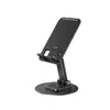 НАСТІЛЬНИЙ ТРИМАЧ XO C108 SMALL DISC ROTATING 360 METAL PHONE HOLDER, ЧОРНИЙ