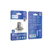 ФЛЕШ-НАКОПИЧУВАЧ USB-A, C HOCO UD14 CLEVER USB3.2 TYPE-C MINI FLASH DRIVE 128GB METAL, СІРИЙ