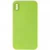 MR4_32970 Чохол silicone case full camera square side copy для iphone xs party зелений 