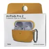ЧОХОЛ ДЛЯ AIRPODS PRO 2 SILICONE SLIM (+ КАРАБИН) NEW BOX ЖОВТИЙ