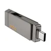 ФЛЕШ-НАКОПИЧУВАЧ USB-A, C HOCO UD15 CLEVER USB3.2 TYPE-C 32GB, СІРИЙ