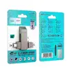 ФЛЕШ-НАКОПИЧУВАЧ USB-A, C HOCO UD15 CLEVER USB3.2 TYPE-C 32GB, СІРИЙ