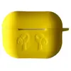ЧОХОЛ ДЛЯ AIRPODS PRO 2 СИЛІКОНОВИЙ LOGO 2IN1 (+ КАРАБИН) (ТЕХ. ПАК) ЖОВТИЙ