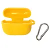 MR4_49545 Чохол для airpods pro силіконовий logo 2in1 (+ карабин) (тех. пак) жовтий 