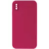 MR4_46127 Чохол silicone case full camera square side copy для iphone xs rose червоний 