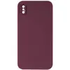 MR4_46132 Чохол silicone case full camera square side copy для iphone xs marsala 
