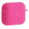 MR4_51256 Чохол для airpods 3 силіконовий 2mm logo 2in1 (+ карабин) (тех. пак) hot рожевий 