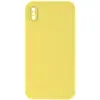 MR4_53504 Чохол silicone case full camera square side copy для iphone xs жовтий 