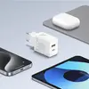 МЕРЕЖЕВИЙ ЗАРЯДНИЙ ПРИСТРІЙ BASEUS CUBE FAST CHARGER C+U 30W EU CLUSTER, БІЛИЙ P10111404213-00