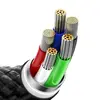 КАБЕЛЬ PD BASEUS GLIMMER SERIES FAST CHARGING DATA CABLE TYPE-C TO LIGHTNING 20W 1M, ЧОРНИЙ CADH000001
