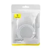 КАБЕЛЬ PD BASEUS PUDDING SERIES FAST CHARGING CABLE TYPE-C TO TYPE-C 100W 2M, БІЛИЙ P10355702221-01