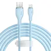 КАБЕЛЬ BASEUS PUDDING SERIES FAST CHARGING CABLE USB-A TO LIGHTNING 2.4A 2M GALAXY СИНІЙ P10355700311-01
