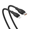 КАБЕЛЬ PD BASEUS PUDDING SERIES FAST CHARGING CABLE TYPE-C TO LIGHTNING 20W 2M, ЧОРНИЙ P10355701111-01