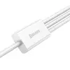 КАБЕЛЬ 3IN1 BASEUS SUPERIOR SERIES FAST CHARGING DATA CABLE USB-A TO (LIGHTNING, MICRO, TYPE-C) 3.5A 1M, БІЛИЙ P10320105221-00