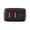 МЕРЕЖЕВИЙ ЗАРЯДНИЙ ПРИСТРІЙ BASEUS COMPACT QUICK CHARGER 2U+C 30W EU, ЧОРНИЙ CCXJ-E01
