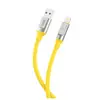 КАБЕЛЬ XO NB251 LIQUID SILICONE RUBBER ДЛЯ LIGHTNING 6A, 1M ЖОВТИЙ