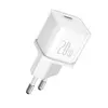 МЕРЕЖЕВИЙ ЗАРЯДНИЙ ПРИСТРІЙ BASEUS GAN5S FAST CHARGER 1C 20W EU, БІЛИЙ P10162503213-00