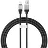 КАБЕЛЬ BASEUS COOLPLAY SERIES FAST CHARGING CABLE USB-A TO LIGHTNING 2.4A 1M, ЧОРНИЙ CAKW000401