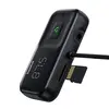 АВТОМОБІЛЬНИЙ ЗАРЯДНИЙ ПРИСТРІЙ + FM МОДУЛЯТОР BASEUS T SHAPED S-16, 2XUSB-A, CAR BLUETOOTH MP3 PLAYER, CCMT000201, ЧОРНИЙ