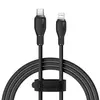 КАБЕЛЬ PD BASEUS PUDDING SERIES FAST CHARGING CABLE TYPE-C TO LIGHTNING 20W 1.2M, ЧОРНИЙ P10355701111-00
