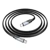 КАБЕЛЬ PD HOCO U119 MACHINE 60W CHARGING DATA CABLE TYPE-C TO TYPE-C 1.2M, ЧОРНИЙ