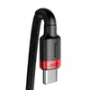 КАБЕЛЬ PD BASEUS CAFULE PD2.0 100W TYPE-C ДЛЯ TYPE-C CABLE (20V 5A)2M ЧЕРВОНИЙ+ЧОРНИЙ CATKLF-AL91