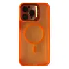 MR4_58264 Чохол case pro matte fortable camera lens magsafe для iphone 12 pro помаранчевий 