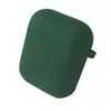 ЧОХОЛ ДЛЯ AIRPODS 1, 2 SILICONE CASE, MICROFIBER DARK ЗЕЛЕНИЙ