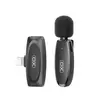 МІКРОФОН XO MKF08B LIGHTNING WIRELESS COLLARCLIP MICROPHONE, ЧОРНИЙ