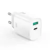 МЕРЕЖЕВИЙ ЗАРЯДНИЙ ПРИСТРІЙ XO CE29 20W 1USB-A+1TYPE-C FAST CHARGER, БІЛИЙ