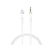 АДАПТЕР XO NB-R279A IP TO 3.5 BRUSHED CLEAR AUDIO CABLE, БІЛИЙ