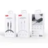 АДАПТЕР XO NB-R279A IP TO 3.5 BRUSHED CLEAR AUDIO CABLE, БІЛИЙ