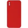 MR4_61730 Чохол silicone case full camera square side copy для iphone xs червоний 