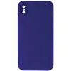 ЧОХОЛ SILICONE CASE FULL CAMERA SQUARE SIDE COPY ДЛЯ IPHONE XS ULTRA ФІОЛЕТОВИЙ