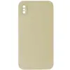 MR4_61756 Чохол silicone case full camera square side copy для iphone xs cream 