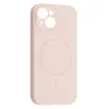 MR4_61812 Чохол silicone case full camera fine ring magsafe для iphone 14 рожевий 