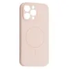 ЧОХОЛ SILICONE CASE FULL CAMERA FINE RING MAGSAFE ДЛЯ IPHONE 14 PRO MAX РОЖЕВИЙ