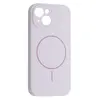 ЧОХОЛ SILICONE CASE FULL CAMERA FINE RING MAGSAFE ДЛЯ IPHONE 15 PURPULE LILAC