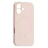 ЧОХОЛ SILICONE CASE FULL CAMERA FINE RING MAGSAFE ДЛЯ IPHONE 16 РОЖЕВИЙ