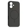 ЧОХОЛ SILICONE CASE FULL CAMERA FINE RING MAGSAFE ДЛЯ IPHONE 16 CHARCOAL, СІРИЙ, ЧОРНИЙ