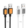 КАБЕЛЬ HOCO X108 BENEFIT SILICONE CHARGING DATA CABLE MICRO 2,4A, 1M, ЧОРНИЙ