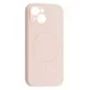 MR4_61812 Чохол silicone case full camera fine ring magsafe для iphone 14 рожевий 