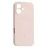 MR4_61895 Чохол silicone case full camera fine ring magsafe для iphone 16 рожевий 