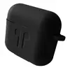 MR4_99968 Чохол для airpods 3 силіконовий 2mm logo 2in1 (+ карабин) (тех. пак), чорний 