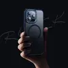 ЧОХОЛ ROCK METAL-LENS SHIELD WITH MAGNETIC ДЛЯ IPHONE 15 TITANIUM, ЧОРНИЙ