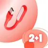 MR4_100014 Лампа led usb flexible червоний PRC