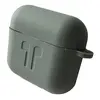 MR4_101320 Чохол для airpods 3 силіконовий 2mm logo 2in1 (+ карабин) (тех. пак), сірий 