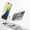 ЧОХОЛ ROCK CRYSTAL ROTATING WITH MAGNETIC (FOLDABLE BRACKET) ДЛЯ IPHONE 16 PRO TRANSPARENT